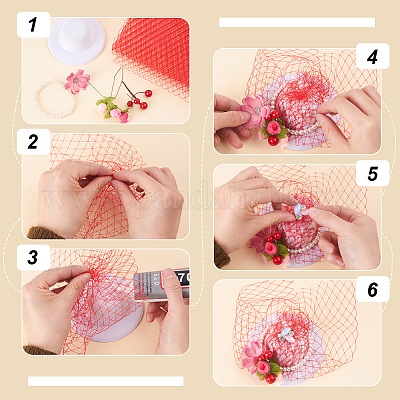 2 м ленты из декоративной сетки. SRIB-WH0011-177C-1