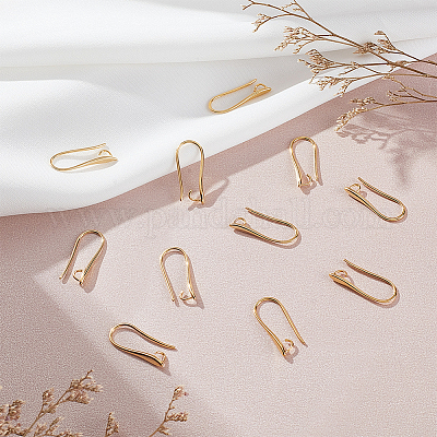 30 шт. латунные крючки для сережек с покрытием KK-DC0002-39-1