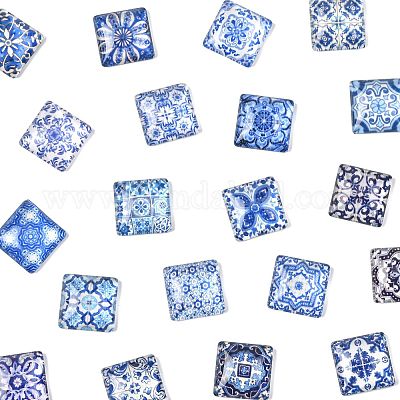 1 пакетик стеклянных кабошонов GGLA-FS0001-17-1