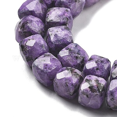 Нити бусин из натуральной окрашенной кунжутной яшмы G-C179-B01-01-1