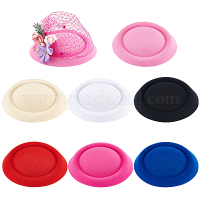 7 шт. 7-х цветная круглая основа для шляпы-чародея из ткани ЭВА для стюардесс AJEW-BC0007-94-1