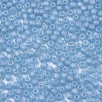 Матовые цвета стеклянные бусины&nbsp;SEED-S040-02A-02-1