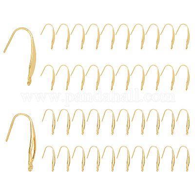 Wholesale DICOSMETIC 100Pcs 2 Styles Earring Hooks Ear Wire with