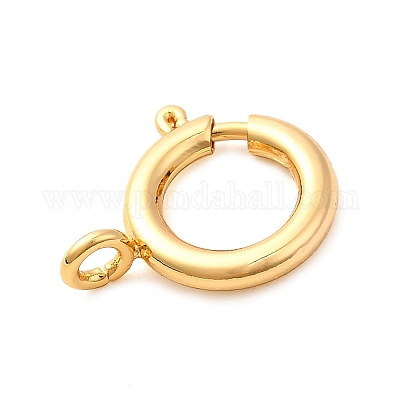 Латунная застежка пружинного кольца KK-D407-20G-D-1