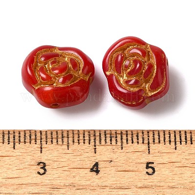 Непрозрачные бусины лэмпворк LAMP-P065-02B-13-1