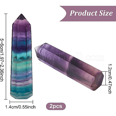 Украшение дисплея скульптуры из натурального флюорита G-WH0021-30-1