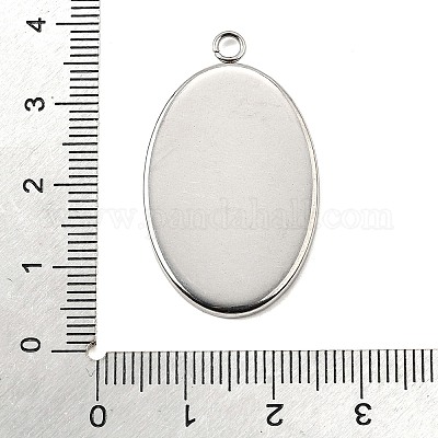 Подвеска-кабошон из нержавеющей стали 304 STAS-K148-03-01-1