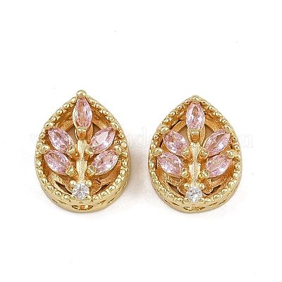 Многожильные звенья из латуни с паве из кубического циркония ZIRC-F145-07G-02-1