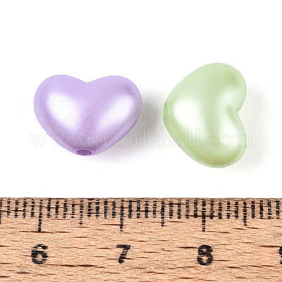 Непрозрачные бусины из абс-пластика OACR-N154-01-1