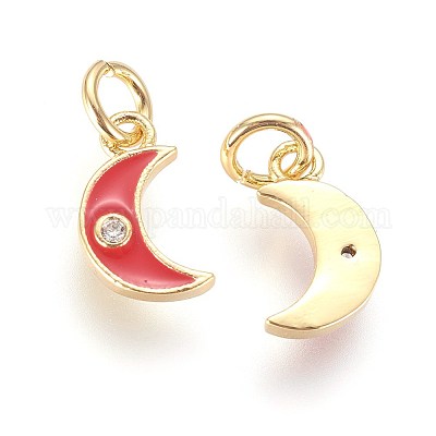 Латунные микро проложить кубического циркония подвески ZIRC-G150-08G-1