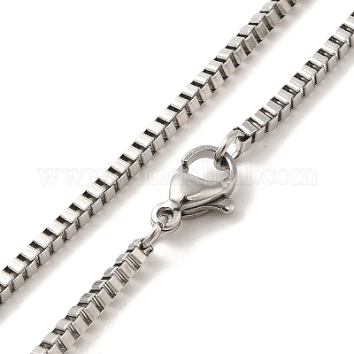 Ожерелья из нержавеющей стали 304 NJEW-F027-41-2mm-1