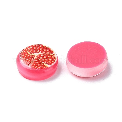 Кабошоны из непрозрачной смолы фруктовой серии CRES-Q006-01A-1