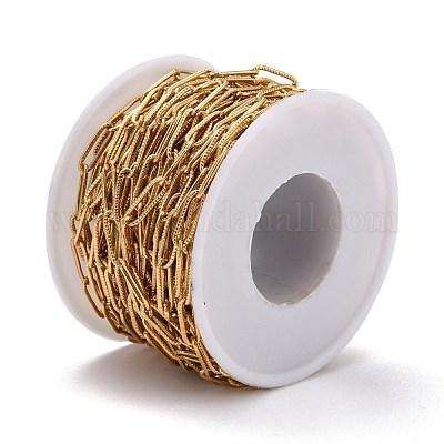 3.28 фут 304 нержавеющая сталь цепочка из скрепок X-CHS-D033-06G-01-1