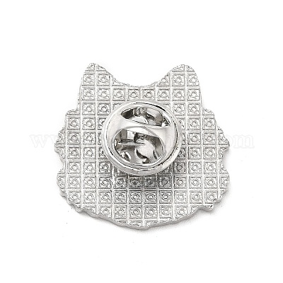 Эмалированная булавка с латунными защелками-бабочками JEWB-A006-06G-1