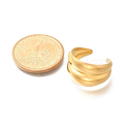 Кольца-манжеты из нержавеющей стали 304 для унисекс RJEW-R010-06S-1