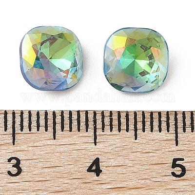 Cabochons de strass en verre&nbsp;RGLA-L029-06B-SPLA-1