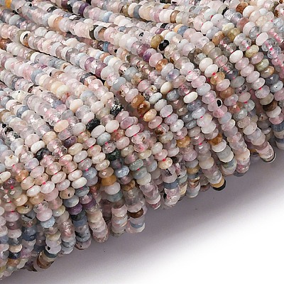 Природные морганит нитей бисера&nbsp;G-RM2025-D12-C-1