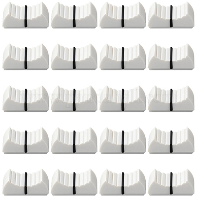 20 шт. пластиковые слайдеры для аудио консоли AJEW-CN0004-53A-1