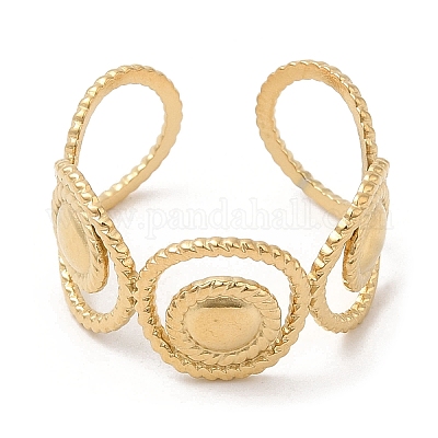 Кольца-манжеты из нержавеющей стали 304 RJEW-K248-01G-1