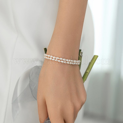 Браслеты из стерлингового серебра и пресноводного жемчуга для женщин RY7291-1-1