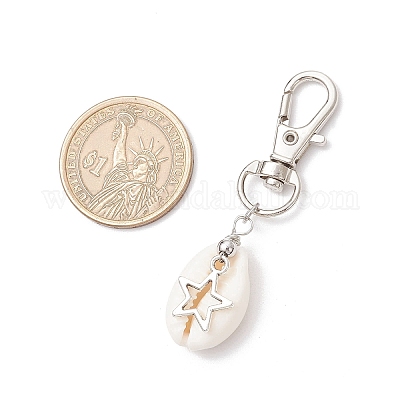 Подвески из натуральных ракушек каури HJEW-JM03318-1