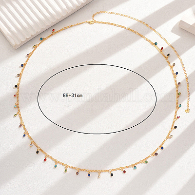 Модная железная красочная подвеска со стразами и кисточкой на талии для женщин DD7602-1