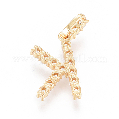 Позолоченная латунь с микропаве из прозрачного кубического циркония X-ZIRC-L093-01K-1