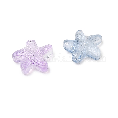 Прозрачные стеклянные бусины градиентного цвета EGLA-L047-03A-1