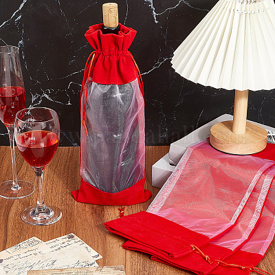 Бархатные мешочки для упаковки бутылок вина ABAG-WH20013-11D-1