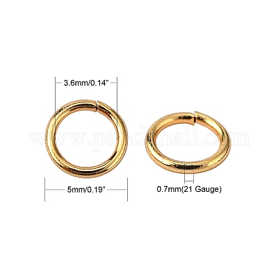 Открытые соединительные кольца из нержавеющей стали 304&nbsp;LS-X-STAS-R060-5x0.7-1