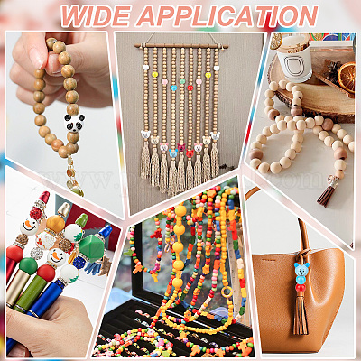 120 шт. 12 стиля натуральных деревянных европейских бусин WOOD-NB0002-78-1