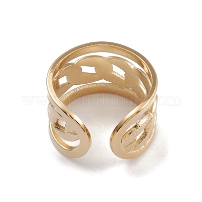 Ионное покрытие (ip) манжетные кольца из нержавеющей стали 304 RJEW-G285-80G-1