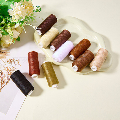 10 шт. нитки швейные полиэстеровые 10-х цветов SENE-CY0001-05B-1