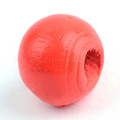 Природных шарики древесины WOOD-S662-11x12mm-A01-1