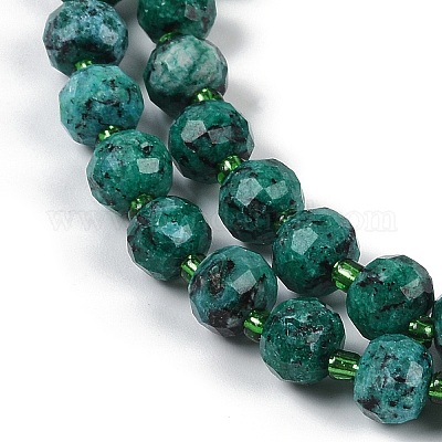 Нити бусин из натуральной кунжутной яшмы G-H057-A21-05-1