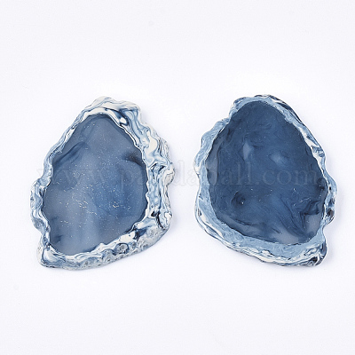 Наполовину просверленные бусины из смолы RESI-S374-24B-1