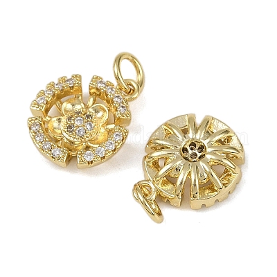 Латунные микро проложить кубического циркония подвески KK-I358-063G-C-1