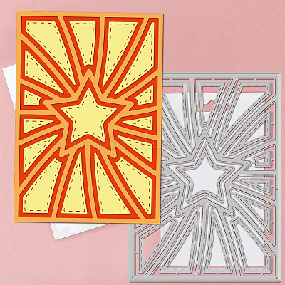 Прямоугольные трафареты для штампов из углеродистой стали DIY-WH0309-1637-1