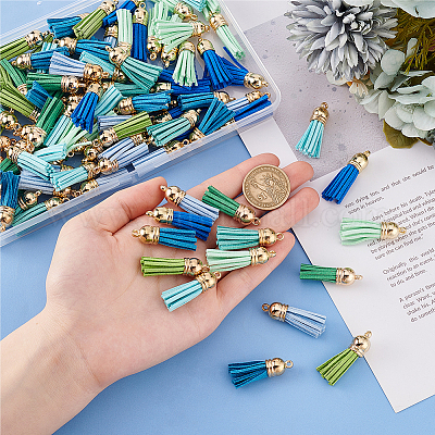 Искусственные замши кисточкой подвесные украшения FIND-PH0002-57A-1