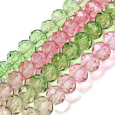 Прозрачные окрашенные стеклянные бусины X1-DGLA-A034-T6mm-A18-1