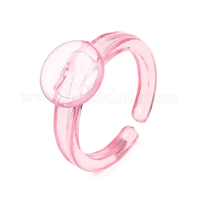 Детская прозрачная пластиковая открытая манжета с кольцом-компонентом KY-C022-01A-1