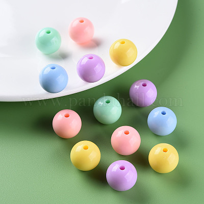 Непрозрачные акриловые бусины X-MACR-S370-C16mm-M1-1