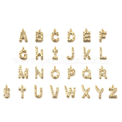 Латунные микропаве прозрачные подвески с фианитом KK-G521-01G-1