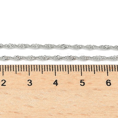 Ожерелья из сингапурской цепи из нержавеющей стали 304 NJEW-Z084-02P-01-1