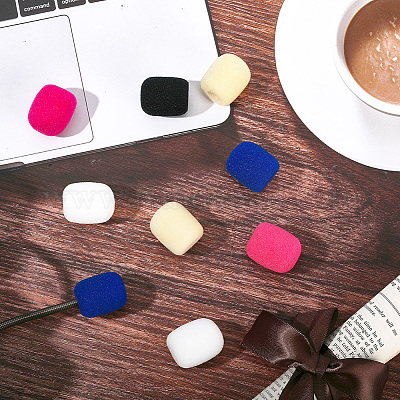 30шт. 5-х цветный губчатый чехол для микрофона&nbsp;AJEW-CN0004-90A-1