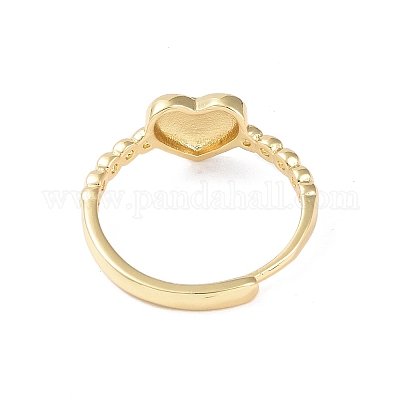 Латунные манжеты кольца перста RJEW-H227-01G-02-1