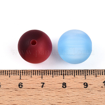 Бусины из матовой смолы RESI-N042-16mm-06-1