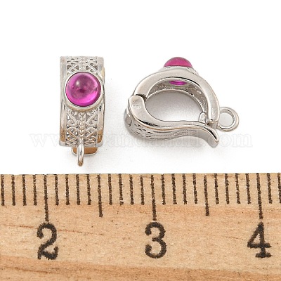 925 серебряная скоба для укорачивания подвесок с кубическим цирконием STER-U001-12B-P-1