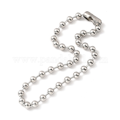 Wholesale 304 Stainless Steel Ball Chain Necklace & Bracelet Set 