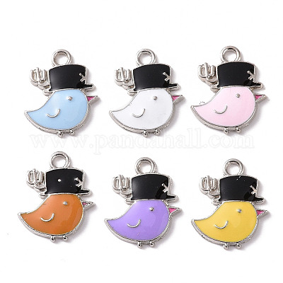 Pendentifs d'émail en alliage&nbsp;ENAM-B054-11P-1